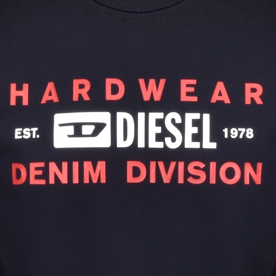 Alternative Image for ProductDiesel Crew Neck Girk Sweatshirt Navy3